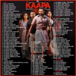 Prithviraj Sukumaran Instagram – #KAAPA UAE Theatre list. From tomorrow!