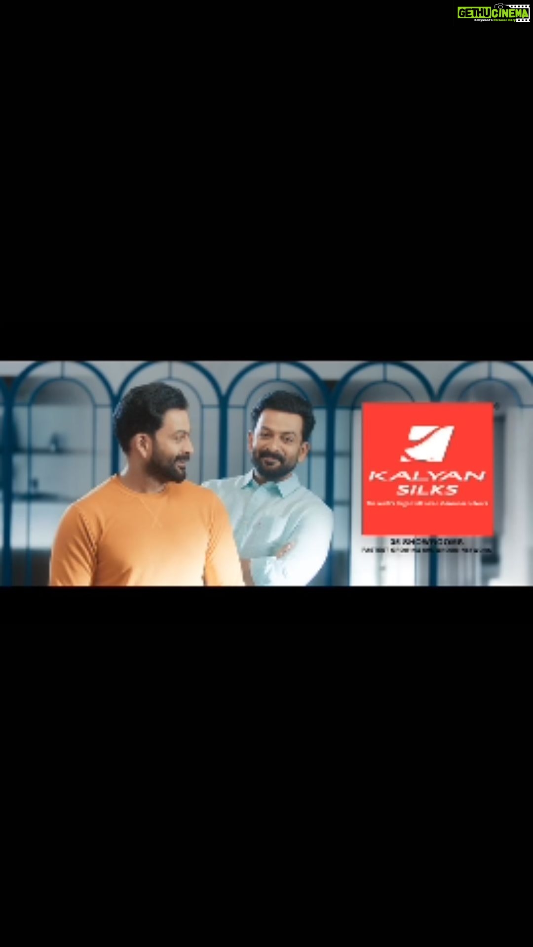 Prithviraj Sukumaran Instagram - @kalyansilks New TVC!