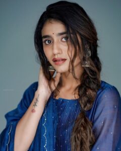 Priya Varrier Instagram - 💙
Outfit: @silpaa.in 
Styling: @styledbysmiji 
Pc: @jiksonphotography 
HMU: @neethu_makeupartist