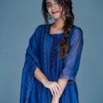 Priya Varrier Instagram - 💙 Outfit: @silpaa.in Styling: @styledbysmiji Pc: @jiksonphotography HMU: @neethu_makeupartist
