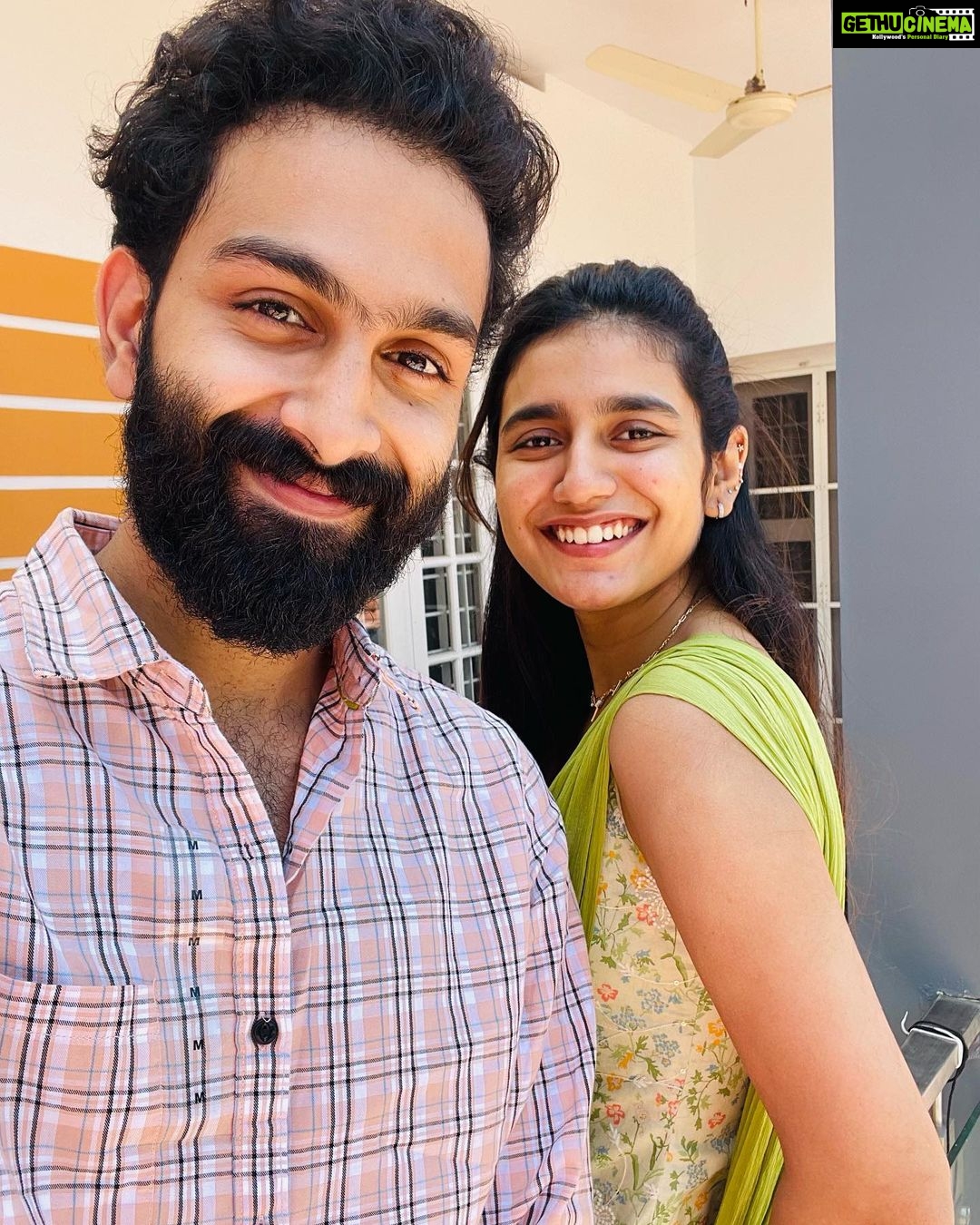 Priya Varrier Instagram - Dear Vishal to my Gayatri,most importantly Nichu to my PP, where do I even begin? I feel immensely blessed to have met you through this journey.You’re one of the priceless takeaways I’ll cherish from this very special film.You’ve been nothing but a wonderful co actor and an amazing friend.I don’t think it would’ve been as smooth and easy as it was without you around.You were always there when I needed you and otherwise.You were there for small wins as well as moments when I needed someone to lean on. You are most definitely the best shoulder for me to cry on,quite literally😂.I’ve not seen someone so genuinely root for me and I mean it. Each time you say that I deserve better,you make sure to be the one who treats me that way at the first place.Like you keep saying I hope everyone accepts us for who we are. I wish for the world to see more of your talent and kindness.The world needs people like you amidst all the chaos,to remind everyone to be gracious and humble. I have immense respect and love for the person you are.I shall try and be that trustworthy friend of yours to the best of my ability. PS: Gayatri wouldn’t have been possible without your honesty and support.Thanking her Vishal for that. As far as I’m concerned,just grateful that the universe brought me a great friend in the form of a genuine human. Love and love only.💚