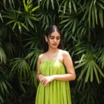 Priya Varrier Instagram - “பச்சை கிளி”🦜 Photographer: @premsampaul Styling: @styledbysmiji Wearing: @lisdesigns.in