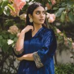 Priya Varrier Instagram - “നീല മാലാഖ”💙 Photographer: @premsampaul Styling: @styledbysmiji Outfit: @real_weaverstory PR: @sonyashaikh