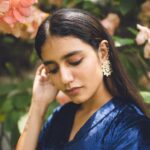 Priya Varrier Instagram - “നീല മാലാഖ”💙 Photographer: @premsampaul Styling: @styledbysmiji Outfit: @real_weaverstory PR: @sonyashaikh