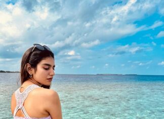 Priya Varrier Instagram - So this is what “Heaven on Earth” looks like!🌊 It’s been such a lovely experience here @dhigalimaldives and special thanks to the amazing team @pickyourtrail for curating the whole trip for me.💙 The water baby in me would be eternally grateful!🐬 Maldives