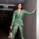 Priyamani Instagram - Green is neither attention seeking nor boring 💚💚💚 It’s the perfect balance 💚💚💚 For Filmfare2023… Outfit : @ziplinemade Styling : @theitembomb 💚💚 📸: @v_capturesphotography ❤️ MUH : @pradeep_makeup @shobhahawale #filmfare2023 #gogreen💚 #lovinglife💞