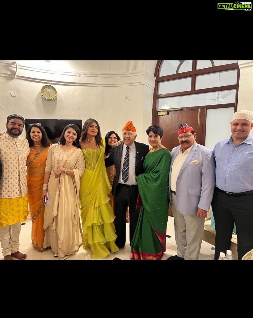 Priyanka Chopra Instagram - Congratulations Tisha and Raghav... Cannot wait for the wedding! So happy for you both and the families❤ so fun to catch up with the fam! Delhi, India