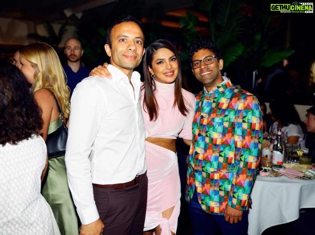 Priyanka Chopra Instagram - Family.. to every one that came to support. I love you.. without you, none of it is possible. ❤️🙏🏽🧿 @loveagainmovie #afterparty @sonanewyork 📸: @nicolasgerardin SONA