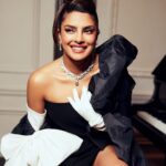 Priyanka Chopra Instagram – An unforgettable Met Gala!
Priyanka wore a bespoke Bulgari High Jewelry necklace creation featuring an extraordinary vintage blue diamond, the 1970 Bulgari Laguna Blu, proving the extraordinary ability of Bulgari to craft magnificent jewels with the rarest gifts of nature.
The 11.16 carat vintage Bulgari Laguna Blu diamond is the largest blue diamond Bulgari has ever used and the most valuable Bulgari jewel ever to go on sale when it does later this May at Sotheby’s Geneva.

Pictures by @nicolasgerardin
Video by @f2max Film director @maximsap Filmed by @marty_rush

#Bulgari #BulgariHighJewelry #MetGala @sothebys @sothebysjewels New York City