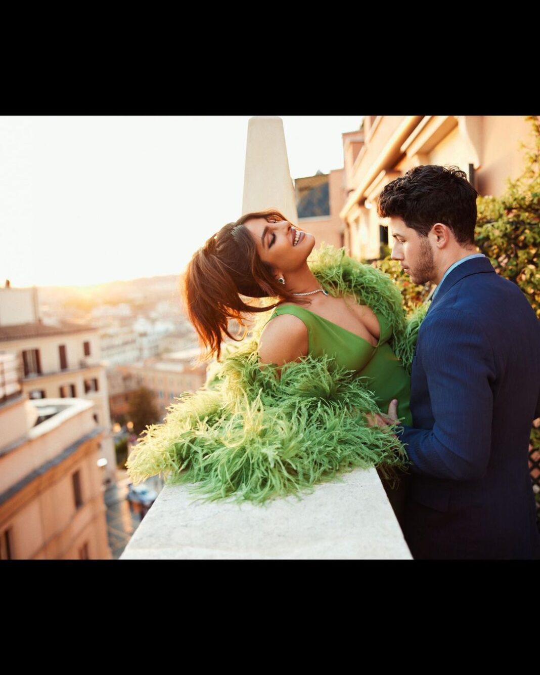 Priyanka Chopra Instagram - Roman holiday 💚 📸: @nicolasgerardin Rome, Italy