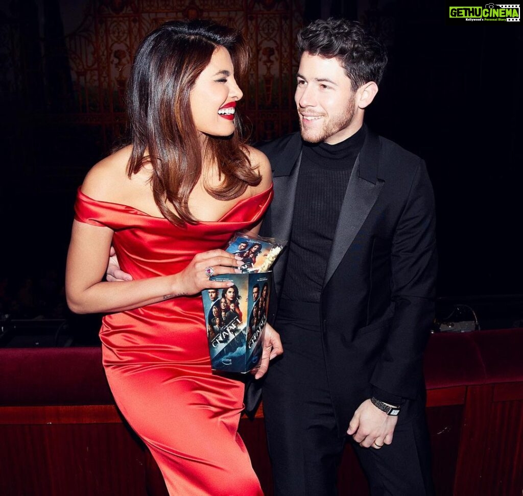 Priyanka Chopra Instagram - My Bond fantasy. @nickjonas 📸: @nicolasgerardin London, United Kingdom