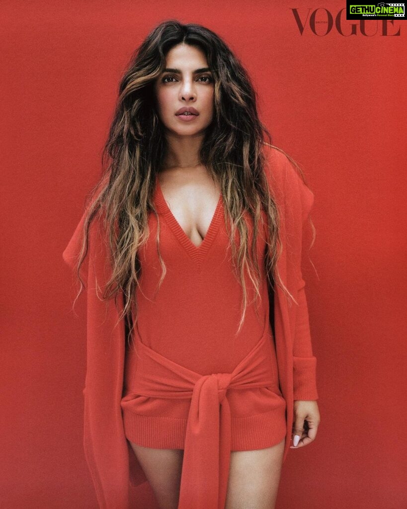 Priyanka Chopra Instagram - In the February 2023 issue of @BritishVogue, cover star @PriyankaChopra discusses working with #CelineDion, (“She’s so funny in this movie”), the support she receives from husband #NickJonas, and how she hopes to continue breaking down racial barriers in her industry. See the full story in the new issue, on newsstands Tuesday 24 January, and click the link in bio to read the interview. #PriyankaChopraJonas wears all @MichaelKors, photographed by @ZoeGhertner and styled by @LuxuryLaw, with hair by @TamaraMcNaughton, make-up by @FaraHomidi, nails by @KimmieKyees, entertainment director-at-large @JillDemling, set design by @SpencerVrooman and production by @CTDInc.