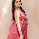Priyanka Mohan Instagram - At the grand launch of @mugdhaartstudio here in Chennai ✨ Saree by @mugdhaartstudio @sashivangapalli Styled by @shruthimanjari Jewellery @sangeethapeterjewelleryjournal Photos by @kiransaphotography M&H @kalwon_beauty