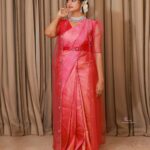 Priyanka Nair Instagram - 📸@abinprasad_cherthala Costume - @poonolilsilks Makeup and hairstyle - @mukeshmuralimakeover #priyankanair #sareefashion #bride #instagram