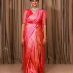 Priyanka Nair Instagram - 📸@abinprasad_cherthala Costume - @poonolilsilks Makeup and hairstyle - @mukeshmuralimakeover #priyankanair #sareefashion #bride #instagram