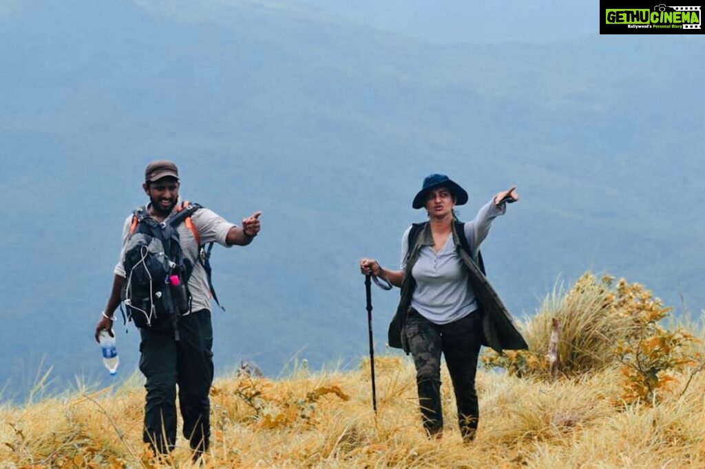 Priyanka Nair Instagram - Happy International mountain day 😍 📸 @dhanyasanalk @invicto_dios #womenmovemountains #trekking #internationalmountainday