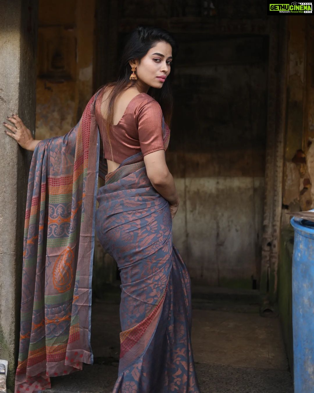 Priyanka Ruth Instagram - Saree love ❤️ . . @sharada.shivaji #postivevibes #sareelove #keepsmiling #instagood #instadaily #instaphoto #saipriyankaruth