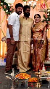 R. K. Suresh Instagram - Actor Vimal Blessed the mommy to be Mrs. Madhavi Suresh @madhucine

@vemal.actor

@studio9__productions @rapsprasaath

#rksuresh #madhucine #nikilmurukan #babyshower
#baby #mom #vimal