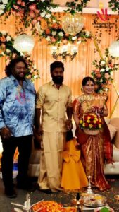 R. K. Suresh Instagram - Music Director @srikanthdeva20 Blessed the mommy to be Mrs. Madhavi Suresh  @madhucine 

 @studio9__productions @rapsprasaath

#rksuresh #madhucine #nikilmurukan #babyshower
#baby #mom #nikil