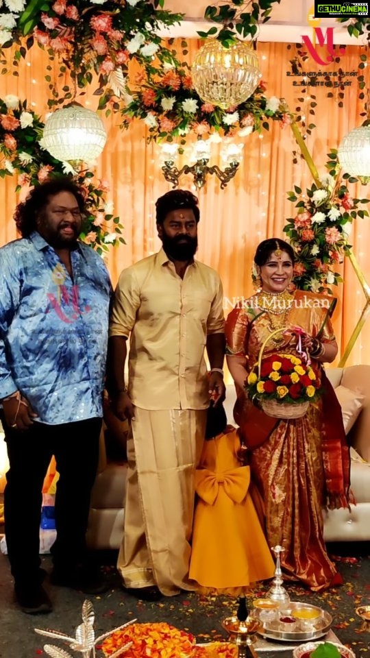 R. K. Suresh Instagram - Music Director @srikanthdeva20 Blessed the mommy to be Mrs. Madhavi Suresh @madhucine @studio9__productions @rapsprasaath #rksuresh #madhucine #nikilmurukan #babyshower #baby #mom #nikil