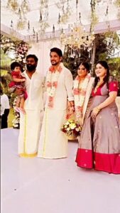 R. K. Suresh Instagram - Happy married life❤️❤️🧿 @gauthamramkarthik @manjimamohan 
.
.
.@actorrksuresh #isharyasuresh