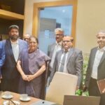 R. K. Suresh Instagram – Met with Amity University Vice Chancellor , collaboration with Pappaya Lite Unitedkingdom