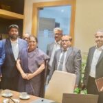 R. K. Suresh Instagram - Met with Amity University Vice Chancellor , collaboration with Pappaya Lite Unitedkingdom