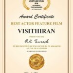 R. K. Suresh Instagram – Visitran’s film has been awarded the Best Actor at the Istanbul Film festival Awards held in Istanbul, the capital of Turkey. 🙏 @primevideoin