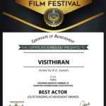 R. K. Suresh Instagram - Thanks to gangtok Flim festival award for honoring best actor & best Flim #visithiran 🙏 @primevideoin