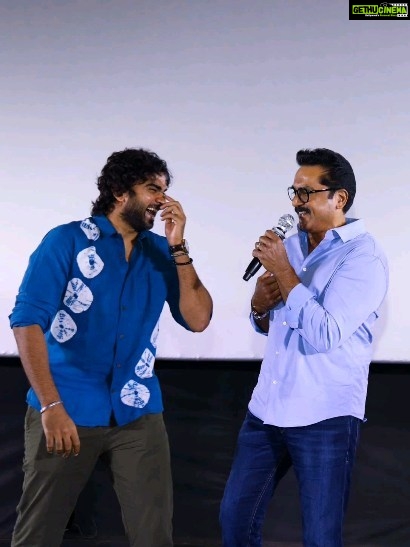 R. Sarathkumar Instagram - It was such an experience traveling the investigative path in Por Thozhil . Meeting Ashok Selvan, I would say " Love at First Sight," a bonding that became magical and was reflected in the performances chisled all the way by Vignesh Rajah . It was a very warm reception at Kamala theater at 10 30pm last night . The enthusiasm and the love that embarked from the faces of the audience in front of us brought tears of joy. Thank you to each and everyone who made this film special, Thank you, speechless. . . . . . . . . #porthozhil #sarathkumar #ashokselvan #applauseentertainment #e4entertainment #sakthifilmfactory #fans #movies #moviebuff #audience #films #filmgoers #theatre