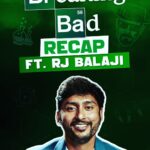 RJ Balaji Instagram - 14 years of Breaking Bad Special🖤 Here’s something that I completely enjoyed doing for @netflix_in .! Breaking Bad’um 120 Rubaai’um.! 😎 Link in Bio.