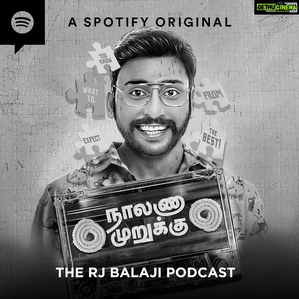 RJ Balaji Instagram - இந்த வாரம் நாலணா முறுக்குக்கு leave …! Next Monday, See you all with a brand new episode of #TheRJBalajiPodcast on @spotifyindia ..! ❤️