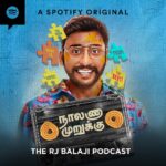 RJ Balaji Instagram – The Pursuit of Happiness ❤️
நாலணா முறுக்கு – New episode is now out on @spotifyindia ..! 😍

https://open.spotify.com/episode/3VJ3Y6fTc0FujFOf0hdFDl?si=hDZY71HwRkO3DHUVue06Gw&utm_source=copy-link&dl_branch=1