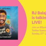 RJ Balaji Instagram – Excited about my first Twitter space tomorrow !!! ❤️
Join me at @spotifyindia ‘s space on Sunday 27th June at 8pm..! 😍

#TheRJBalajiPodcast special 🔥