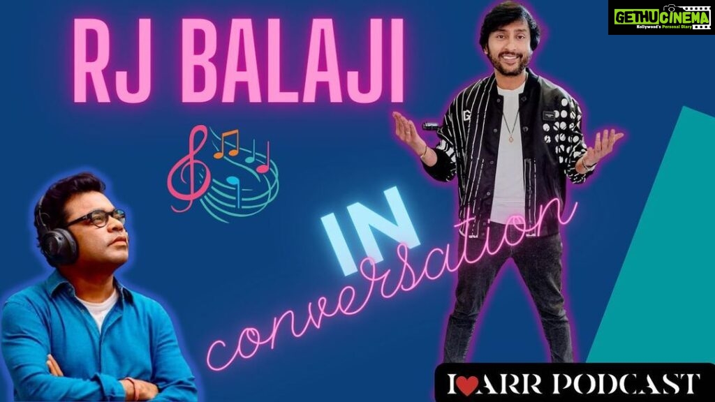 RJ Balaji Instagram - I❤️ARR Podcast with @irjbalaji | Season Two Point O In this episode, I had the honour of having the amazing RJ Balaji. Loved every bit of this Podcast. RJ Balaji has been extremely kind to talk about his journey, passion and also his love and admiration for @arrahman Sir. Hope you all enjoy the super candid and chilled out conversations 😊 📌 Podcast link is in the bio. #rjbalaji #arrahman #podcast Melbourne, Victoria, Australia
