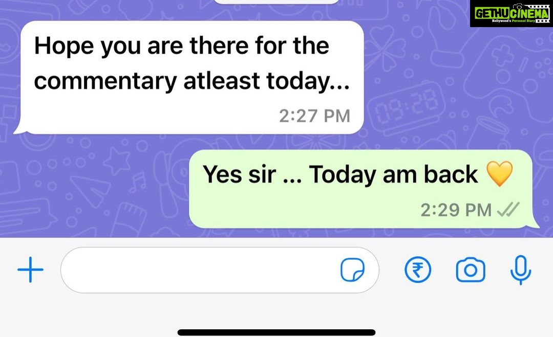 RJ Balaji Instagram - #CSKvsKKR 💛 #HoodiBaba is back today !!! ❤️ #IPLonStar