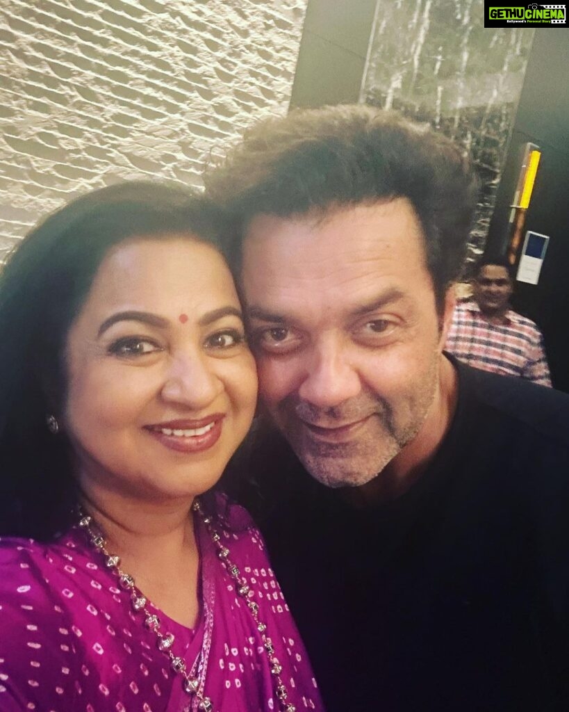 Raadhika Sarathkumar Instagram - We share so many memories of great times spent with families, so lovely to see you dear @iambobbydeol ❤️❤️❤️❤️looking awesome dear