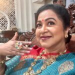 Raadhika Sarathkumar Instagram - Need I say more 😄😄😄#chandramukhi2 #chandramukhi2shoot #tamilfilm #saree #sareelove