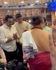 Raadhika Sarathkumar Instagram - With the lord’s blessings #kottumalaipillayartemple  @r_sarath_kumar #rahhulsarath