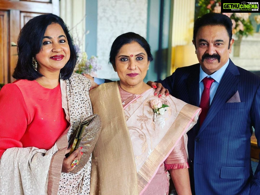 Raadhika Sarathkumar Instagram - Happy anniversary dear Rajkumar Sethupathy and @sripriyarajkumar wishing you loads of happiness, peace, health and strength ❤️❤️❤️❤️❤️