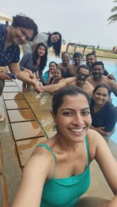 Raadhika Sarathkumar Instagram - #mondayblues Just the kinda blue I like… Miss being there with you all.. This trip was a special one.. we have been waiting to take this family trip for so long and finally got down to doing it.. thank you @pickyourtrail for organising such an amazing trip.. we had a blast..!! @heritanceahungalla @aitkenspencetravels @r_sarath_kumar @radikaasarathkumar @poojasarathkumar @rayanemithun @amithun_25 @mallikakandasamy @kala_kandasamy @manjunath_s @aiswarya.sudharson @ramkumar_sudarshan #tarak #radhya #rahhulsarath @suryaprakash27 thank you for video as usual..!!! Heheh #monday #haveagoodweek #family #love #friends #travel #traveldiaries #holiday #throwback