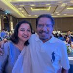 Raadhika Sarathkumar Instagram - My iniya #tamil director with his Panchali, always a special place in my heart #bharathiraja , his blessings and wishes always works for me. My #director my #guru #tamilfilm #genius ❤️❤️❤️