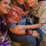 Raadhika Sarathkumar Instagram - Was great fun working on the #chennaisilk #chennaisilksaree #sareelove #saree #sareedraping with the bubbly and lovely @aditishankarofficial and working with my fav and old friend @brinda_gopal #deepavali #deepavalikondattam @chennaisilks directed by @sm.maran