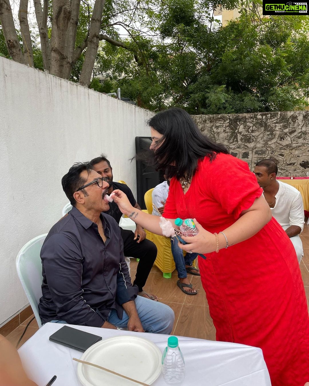 Raadhika Sarathkumar Instagram - Thank you all for the wishes and cute videos for #tarak he was so thrilled and happy 🙏🙏❤️❤️❤️