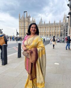 Raadhika Sarathkumar Instagram - Tamil Studies UK honoured women achievers in the British Parliament, grateful to have been the recipient🙏🙏🙏🙏 this is indeed a great honour.Hosted by RT Hon Maria Miller MP 🙏🙏