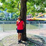 Raadhika Sarathkumar Instagram - Morning has broken❤️❤️❤️#singapore #riverwalk
