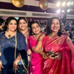 Raadhika Sarathkumar Instagram – Wishing @shanthnu on his film #ravanakottam #audio launch in #dubai ,producer Kannan Ravi did a fabulous job.
@poornimabhagyaraj  @meenasagar16  @khushsundar .
Wish this hard working team a rocking success