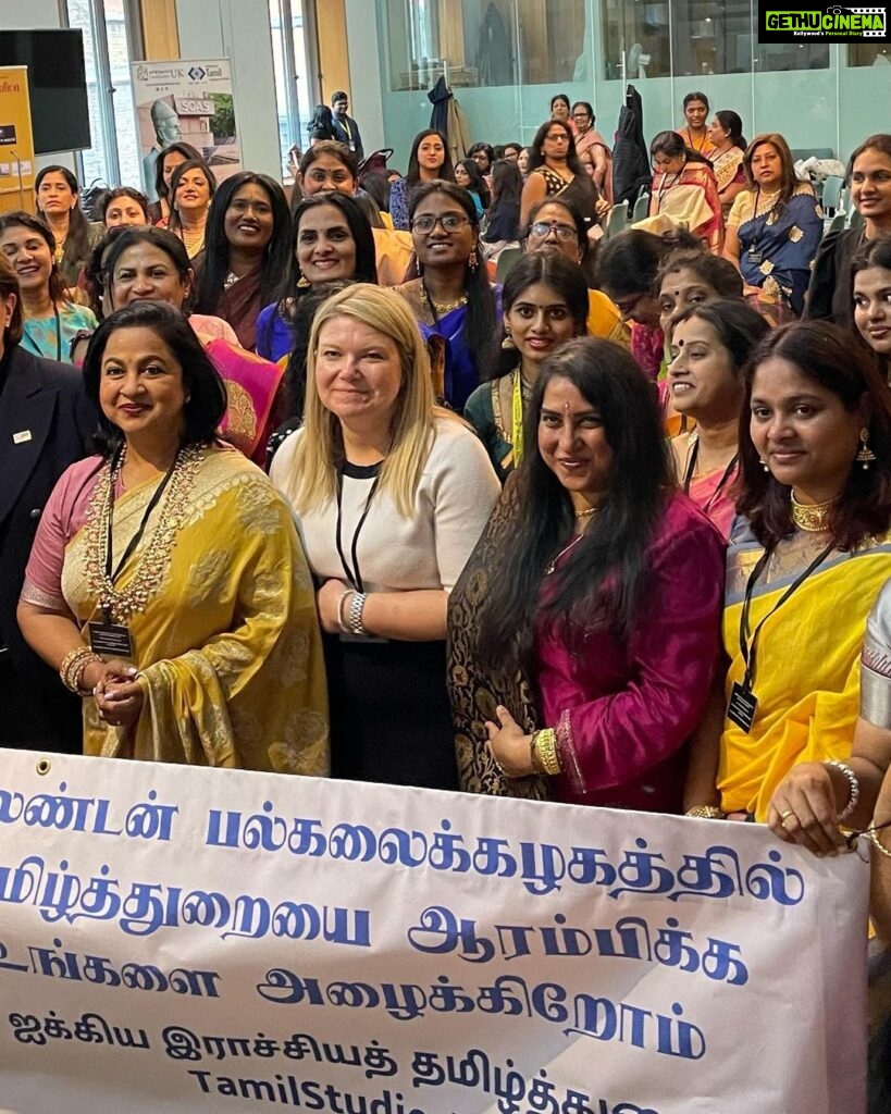 Raadhika Sarathkumar Instagram - Tamil Studies UK honoured women achievers in the British Parliament, grateful to have been the recipient🙏🙏🙏🙏 this is indeed a great honour.Hosted by RT Hon Maria Miller MP 🙏🙏