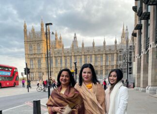 Raadhika Sarathkumar Instagram - Tamil Studies UK honoured women achievers in the British Parliament, grateful to have been the recipient🙏🙏🙏🙏 this is indeed a great honour.Hosted by RT Hon Maria Miller MP 🙏🙏