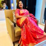 Raadhika Sarathkumar Instagram – Water reflects the face, life reflects the heart 💗💗💗💗💗Ready and set to go #womens meet in Dubai.